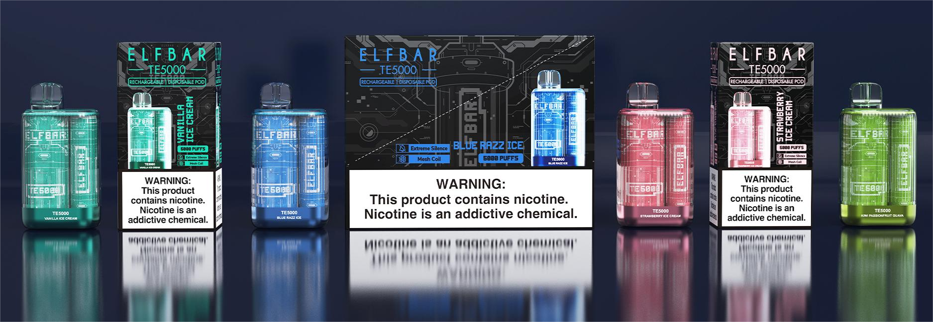 ELFBAR TE5000 Disposable Vape 13.5 ML 5000 Puffs