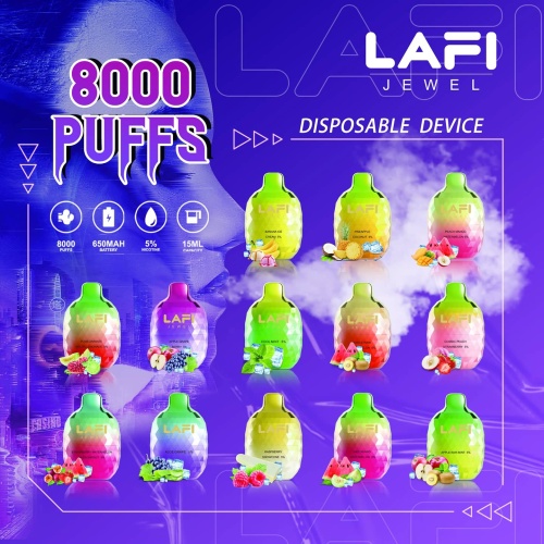 LAFI JEWEL 8000 Puffs Rechargeable Disposable e-Vapor Device