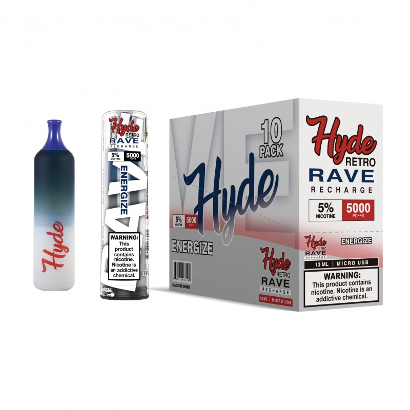 Hyde Retro RAVE Disposable Vape Pen 5000 puffs