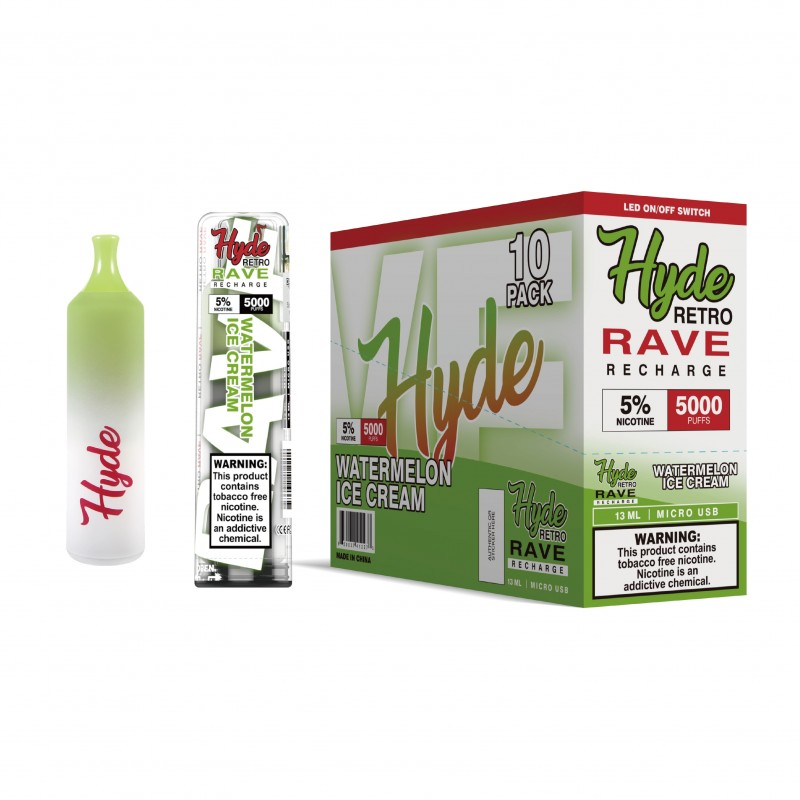 Hyde Retro RAVE Disposable Vape Pen 5000 puffs