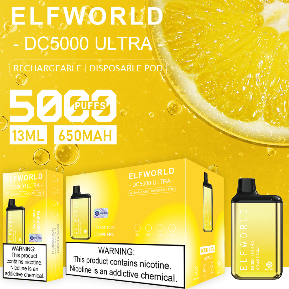 Elfworld DC5000 Ultra 5000 Puffs disposable vape