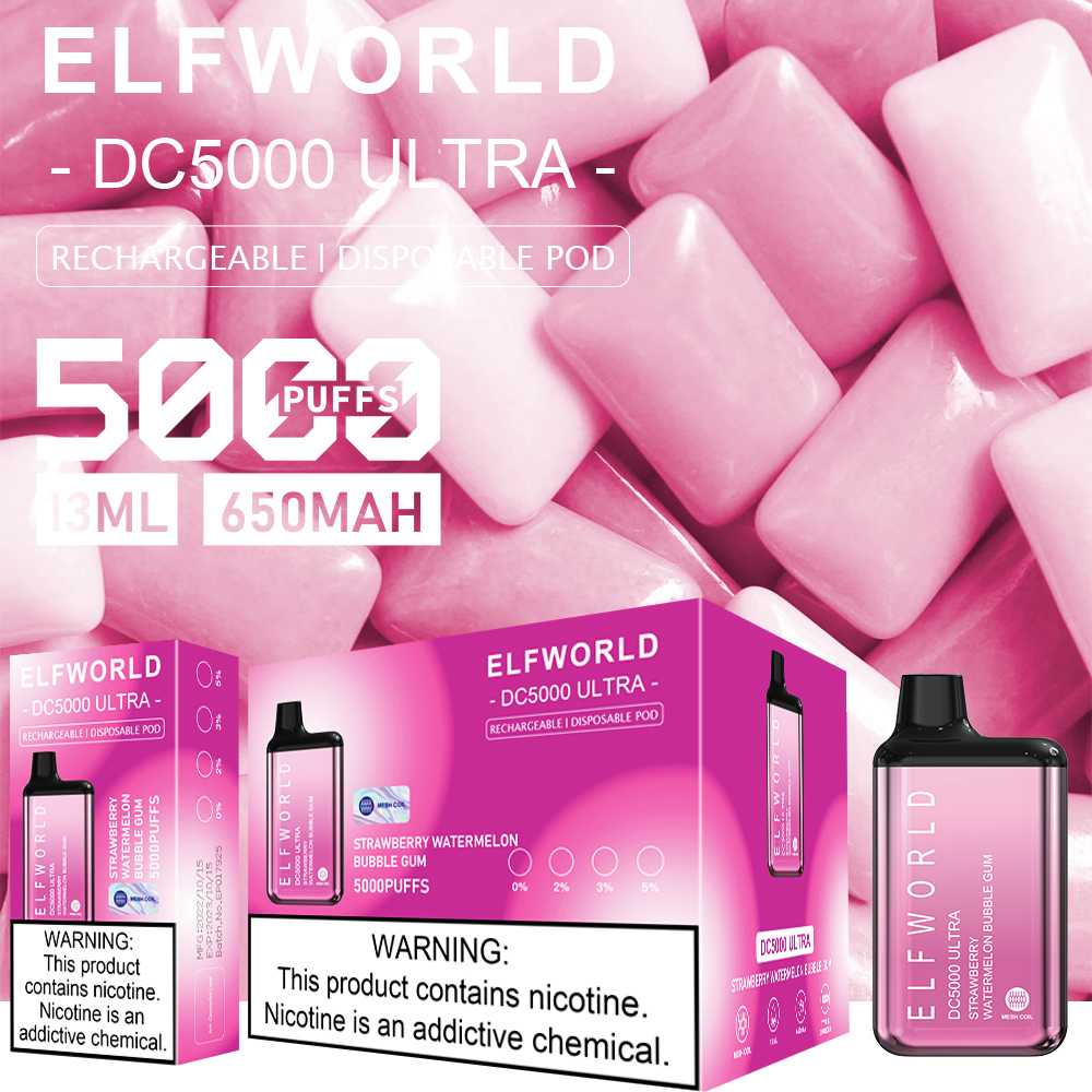 Elfworld DC5000 Ultra 5000 Puffs disposable vape