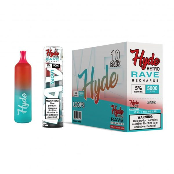 Hyde Retro RAVE Disposable Vape Pen 5000 puffs