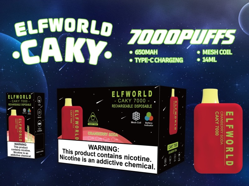 Elfworld Caky 7000 Puffs disposable vape