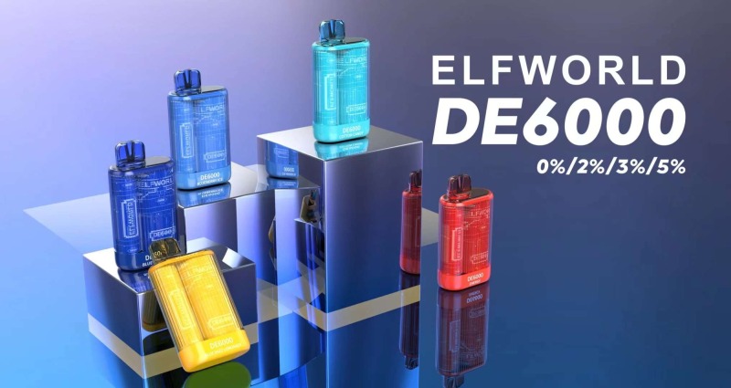 Elfworld DE6000 disposable vape device pod kit