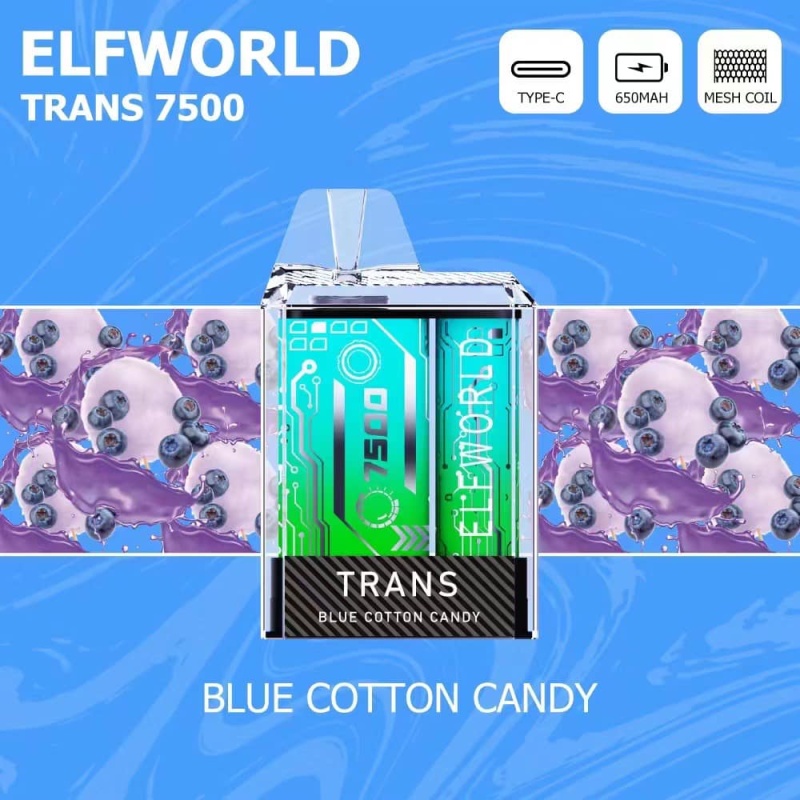 Elfworld Trans 7500 puffs disposable vape