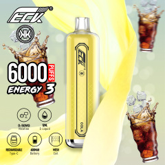 KK vape energy 3 disposable vape 6000 puffs