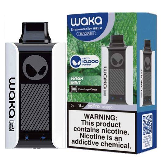 Original WAKA SoPro PA10000 Disposable vape 10000 puffs with dual mesh coil