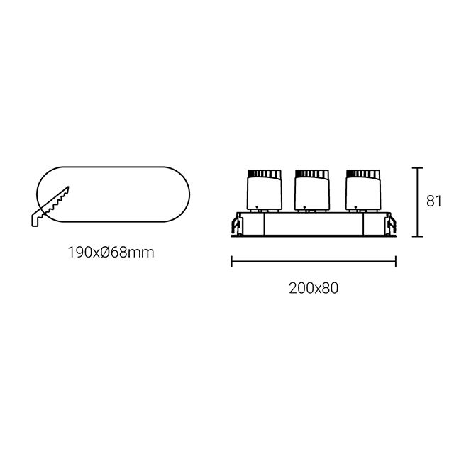 Led Down Light #XQ-100301E