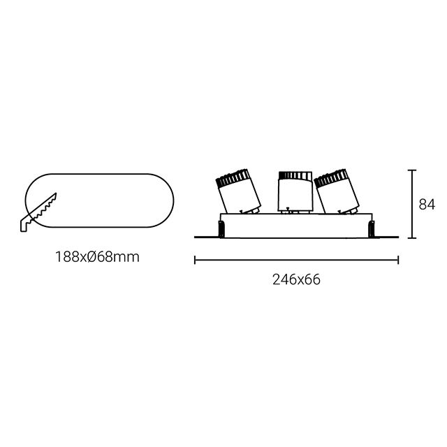 Led Down Light #XQ-100302T