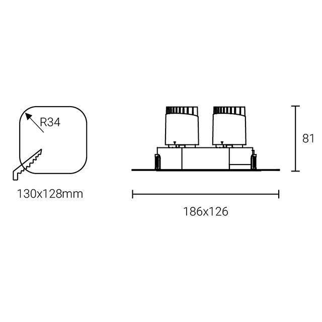 Led Down Light #XQ-100301T