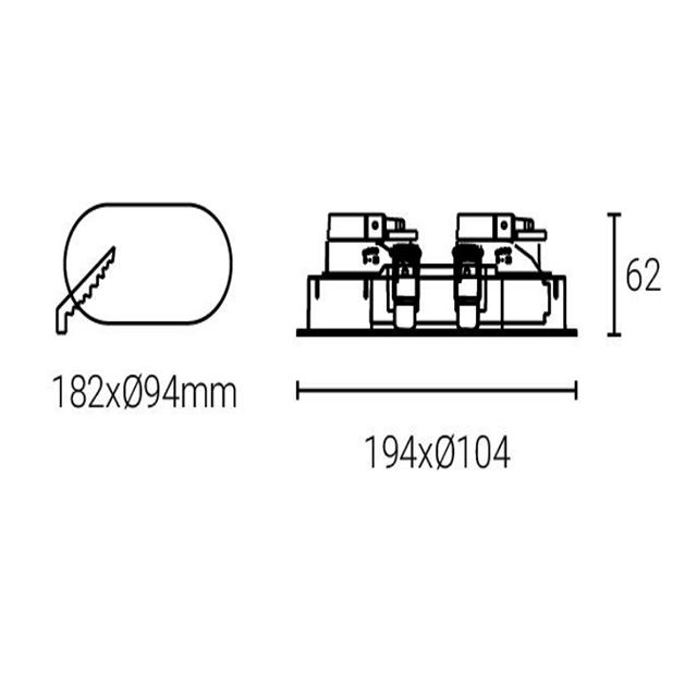 Led Down Light #XQ- 100301E