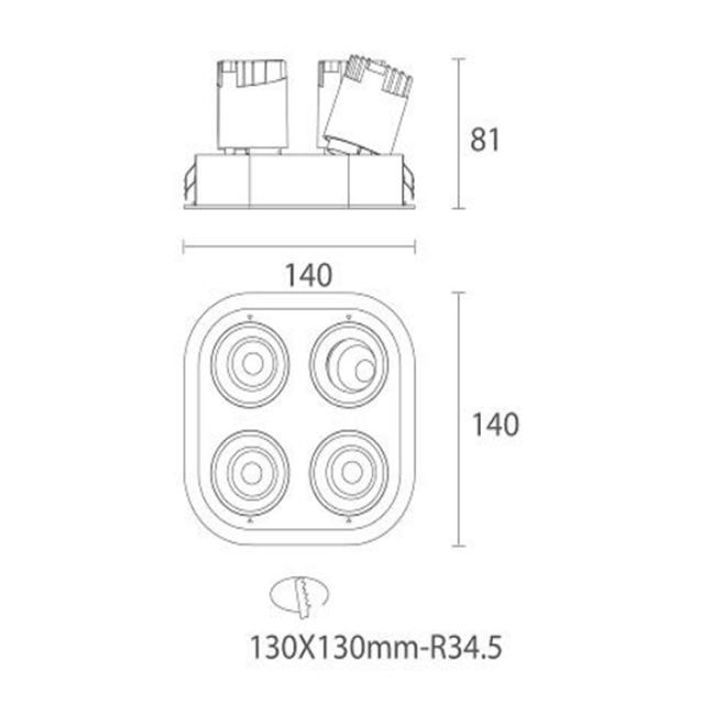 Led Down Light #XQ-100301E