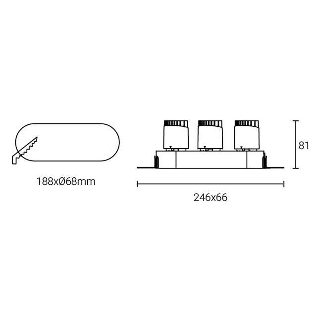 Led Down Light #XQ-100301T