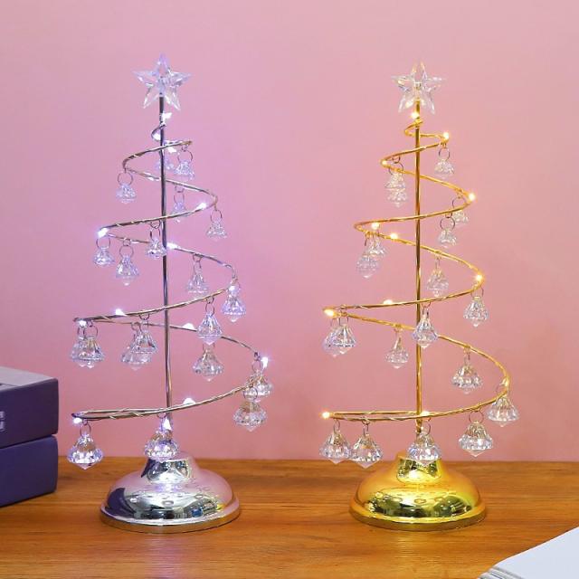 LED Christmas tree crystal lamp