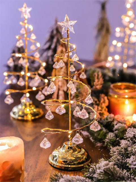 LED Christmas tree crystal lamp