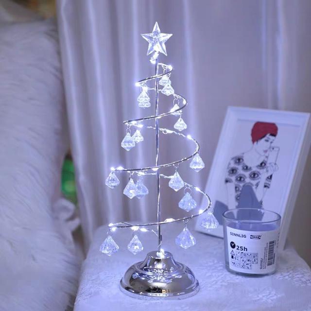 LED Christmas tree crystal lamp