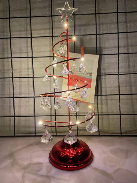 LED Christmas tree crystal lamp