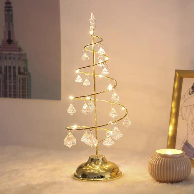 LED Christmas tree crystal lamp