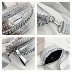 Fashion Daily Silver Fanny Pack