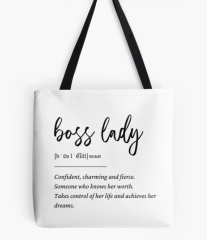 Boss Lady definition Tote Bag