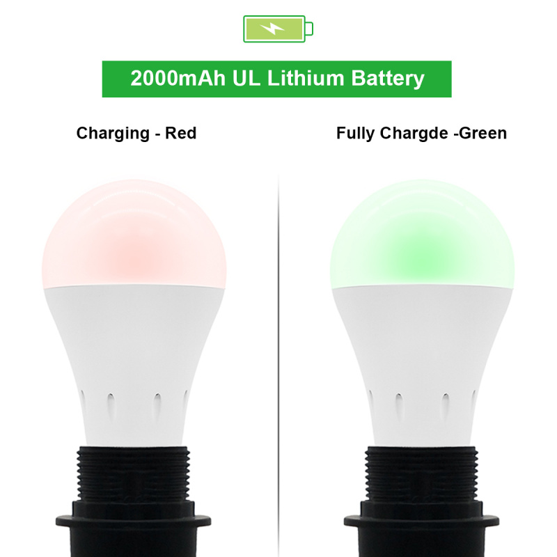 Rechargeable Emergency LED Bulb with Charge Indicator