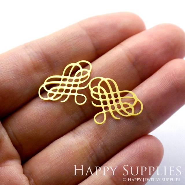 Brass Jewelry Charms, Diamond Heart Raw Brass Earring Charms, Brass Jewelry Pendants, Raw Brass Jewelry Findings, Brass Pendants Jewelry Wholesale (RD019)