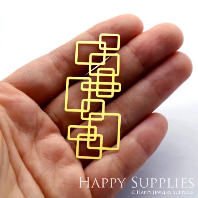 Brass Jewelry Charms, Geometry Raw Brass Earring Charms, Brass Jewelry Pendants, Raw Brass Jewelry Findings, Brass Pendants Jewelry Wholesale (RD058)