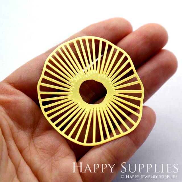 Brass Jewelry Charms, Flower Raw Brass Earring Charms, Brass Jewelry Pendants, Raw Brass Jewelry Findings, Brass Pendants Jewelry Wholesale (RD099)