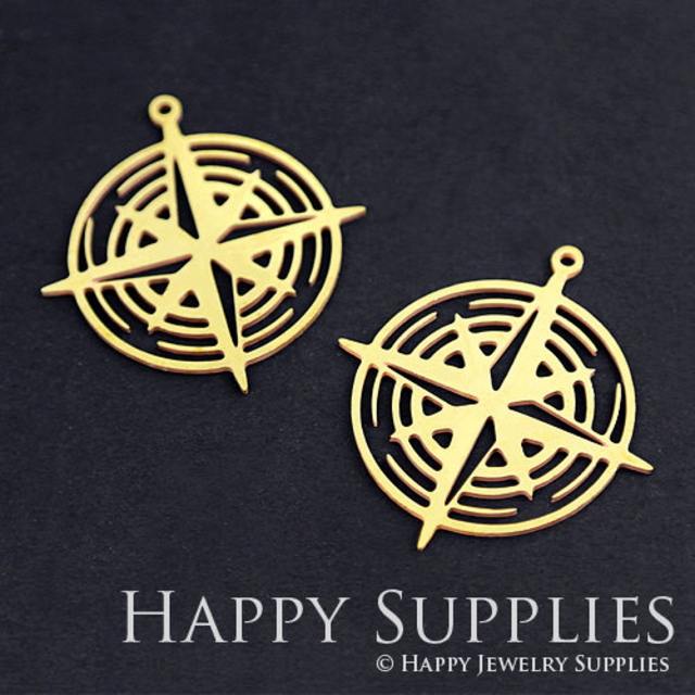 Brass Jewelry Charms, Round Raw Brass Earring Charms, Brass Jewelry Pendants, Raw Brass Jewelry Findings, Brass Pendants Jewelry Wholesale (RD105)