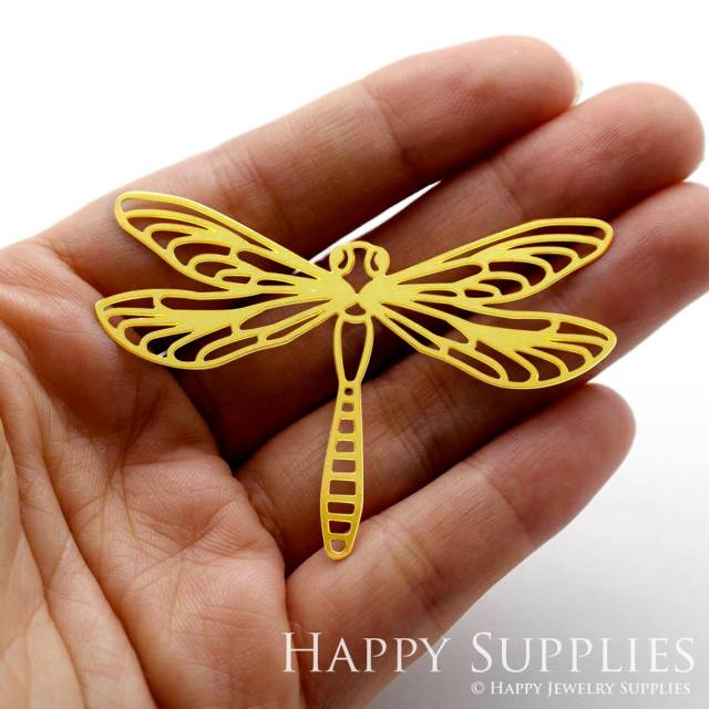 Brass Jewelry Charms, Dragonfly Raw Brass Earring Charms, Brass Jewelry Pendants, Raw Brass Jewelry Findings, Brass Pendants Jewelry Wholesale (RD121)