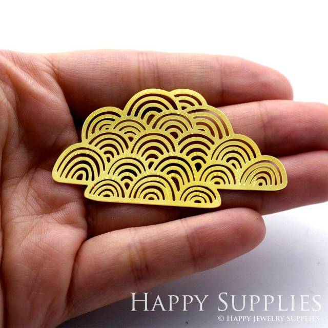 Brass Jewelry Charms, Cloud Raw Brass Earring Charms, Brass Jewelry Pendants, Raw Brass Jewelry Findings, Brass Pendants Jewelry Wholesale (RD129)