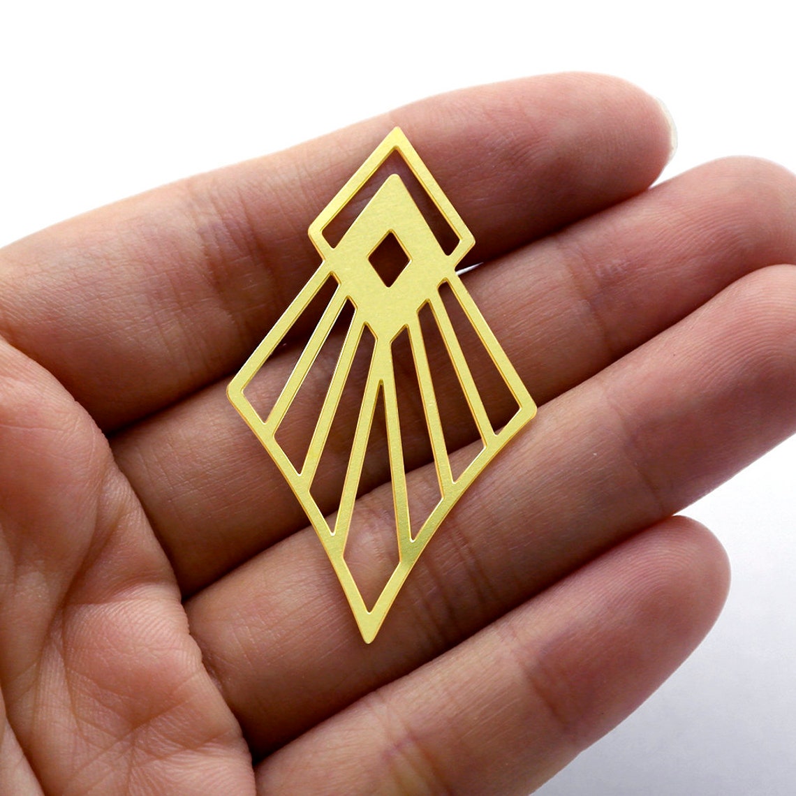 Brass Jewelry Charms, Geometric Raw Brass Earring Charms, Brass Jewelry Pendants, Raw Brass Jewelry Findings, Brass Pendants Jewelry Wholesale (RD235)