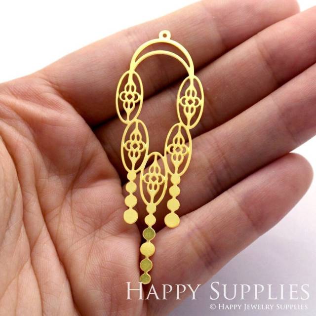 Brass Jewelry Charms, Tribal Geometric Raw Brass Earring Charms, Brass Jewelry Pendants, Raw Brass Jewelry Findings, Brass Pendants Jewelry Wholesale (RD395)