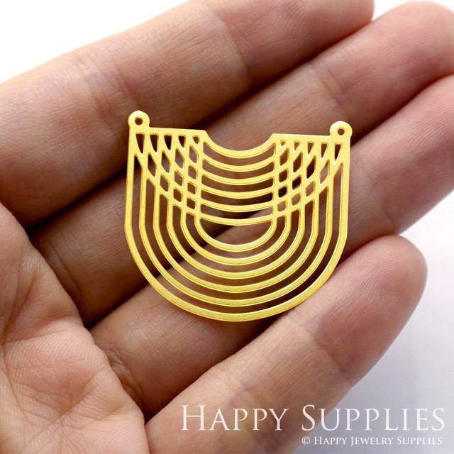Brass Jewelry Charms,  U Shape GeometricRaw Brass Earring Charms, Brass Jewelry Pendants, Raw Brass Jewelry Findings, Brass Pendants Jewelry Wholesale (RD409)