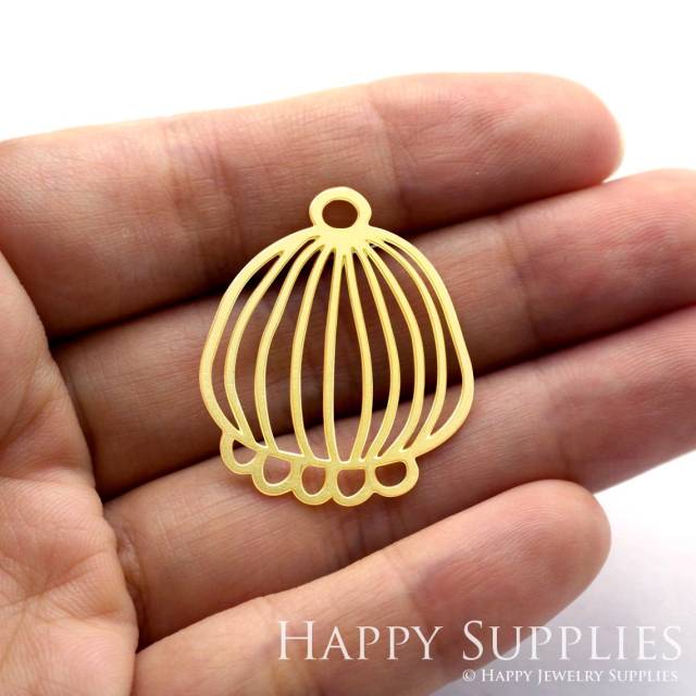 Brass Jewelry Charms, Flower Bud Raw Brass Earring Charms, Brass Jewelry Pendants, Raw Brass Jewelry Findings, Brass Pendants Jewelry Wholesale (RD322)