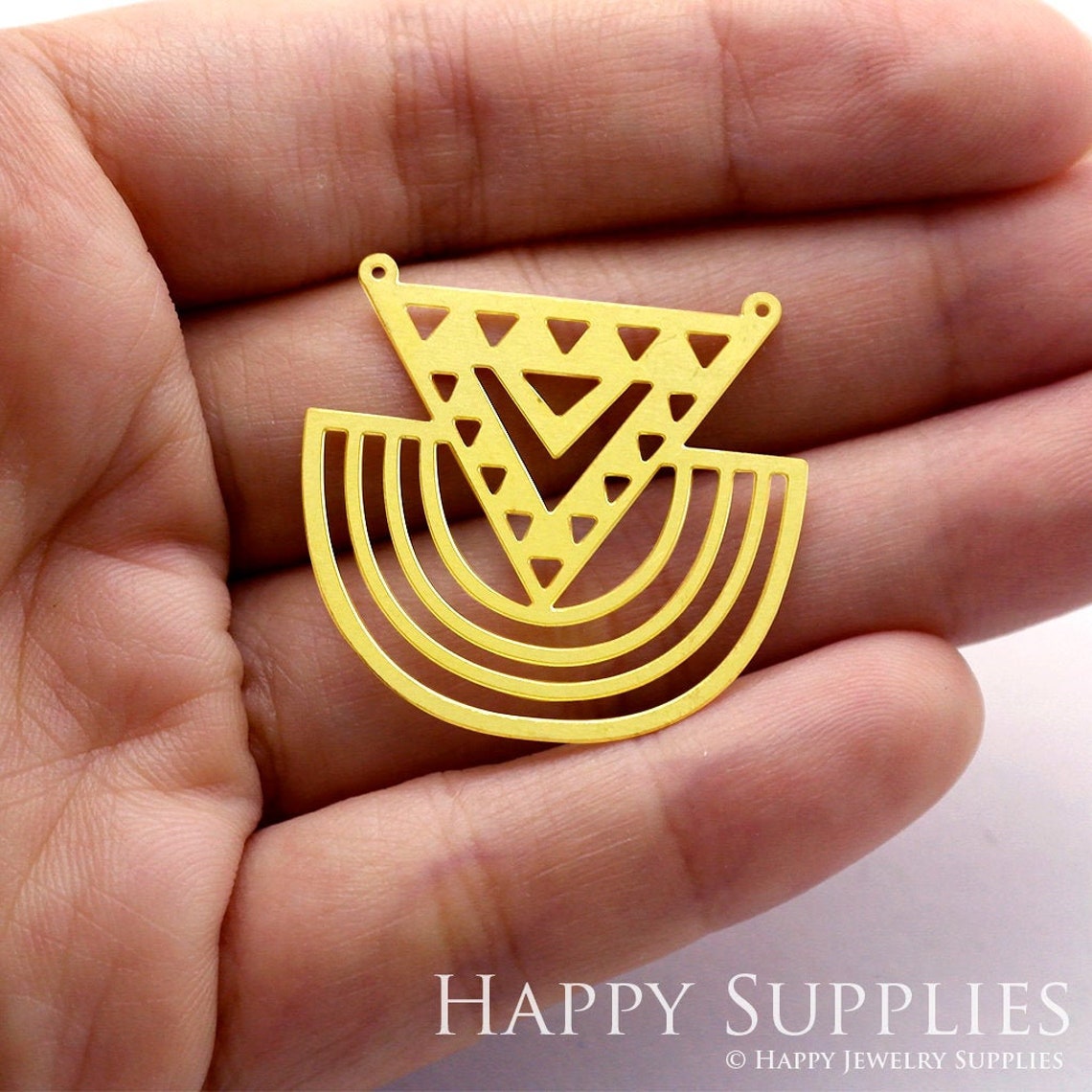 Brass Jewelry Charms, Geometri Raw Brass Earring Charms, Brass Jewelry Pendants, Raw Brass Jewelry Findings, Brass Pendants Jewelry Wholesale (RD338)