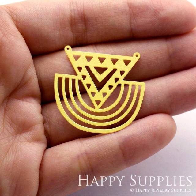 Brass Jewelry Charms, Geometri Raw Brass Earring Charms, Brass Jewelry Pendants, Raw Brass Jewelry Findings, Brass Pendants Jewelry Wholesale (RD338)