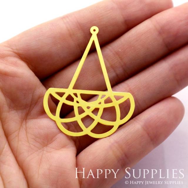 Brass Jewelry Charms, Geometric Raw Brass Earring Charms, Brass Jewelry Pendants, Raw Brass Jewelry Findings, Brass Pendants Jewelry Wholesale (RD344)