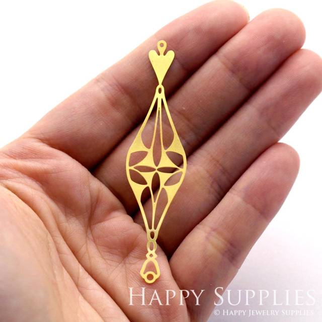 Brass Jewelry Charms, Indian Geometric Raw Brass Earring Charms, Brass Jewelry Pendants, Raw Brass Jewelry Findings, Brass Pendants Jewelry Wholesale (RD388)