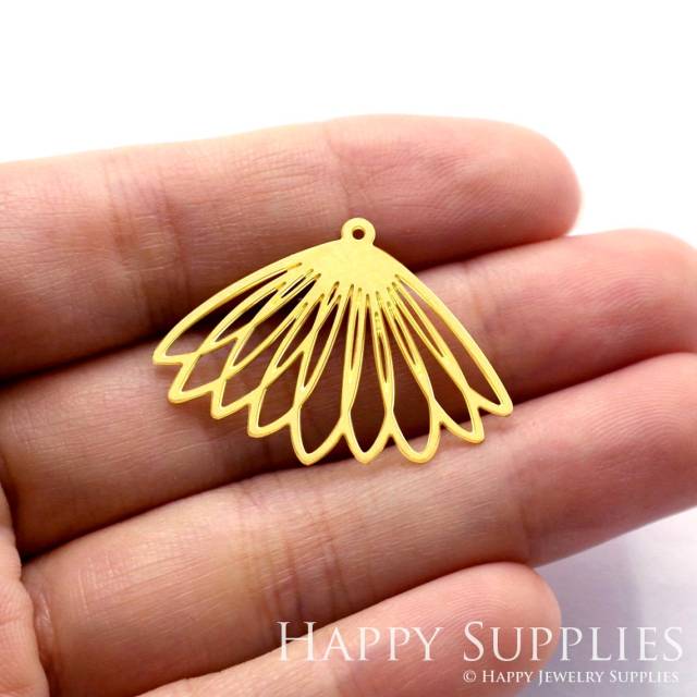 Brass Jewelry Charms, Geometric Sector Raw Brass Earring Charms, Brass Jewelry Pendants, Raw Brass Jewelry Findings, Brass Pendants Jewelry Wholesale (RD475)