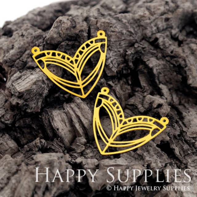 Brass Jewelry Charms, Mask Geometric Raw Brass Earring Charms, Brass Jewelry Pendants, Raw Brass Jewelry Findings, Brass Pendants Jewelry Wholesale (RD432)