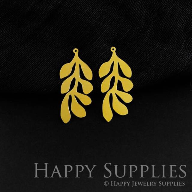 Brass Jewelry Charms, Leaf  Raw Brass Earring Charms, Brass Jewelry Pendants, Raw Brass Jewelry Findings, Brass Pendants Jewelry Wholesale (RD635)