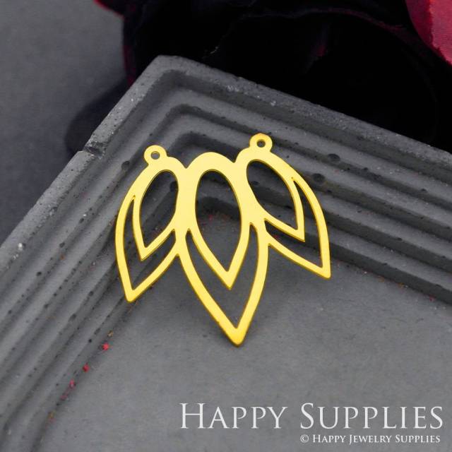 Brass Jewelry Charms, Leaf Geometric Raw Brass Earring Charms, Brass Jewelry Pendants, Raw Brass Jewelry Findings, Brass Pendants Jewelry Wholesale (RD610)