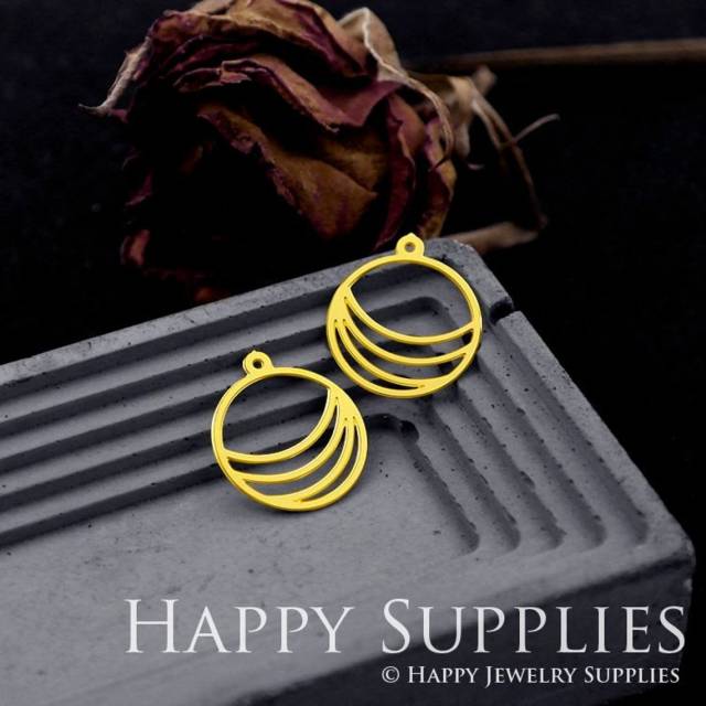 Brass Jewelry Charms, Geometric Raw Brass Earring Charms, Brass Jewelry Pendants, Raw Brass Jewelry Findings, Brass Pendants Jewelry Wholesale (RD544)