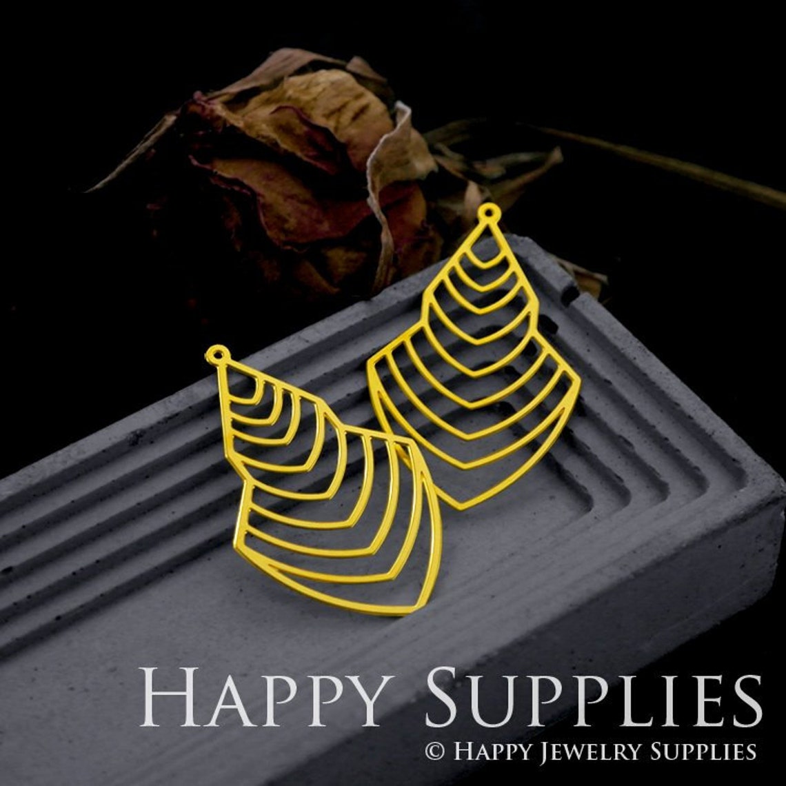 Brass Jewelry Charms, Geometric Raw Brass Earring Charms, Brass Jewelry Pendants, Raw Brass Jewelry Findings, Brass Pendants Jewelry Wholesale (RD551)
