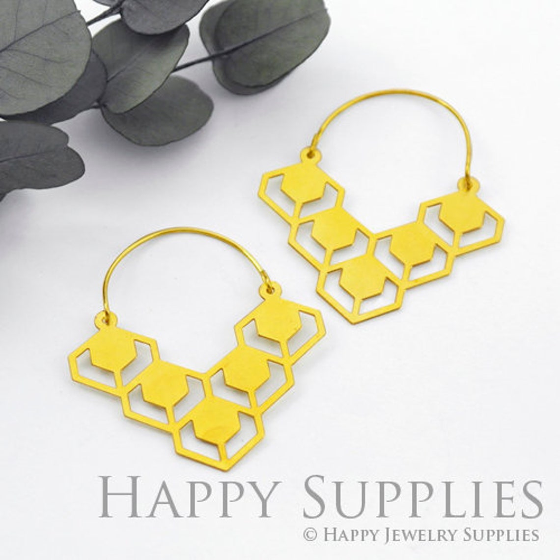 Brass Jewelry Charms, Geometric Raw Brass Earring Charms, Brass Jewelry Pendants, Raw Brass Jewelry Findings, Brass Pendants Jewelry Wholesale (RD428-B)