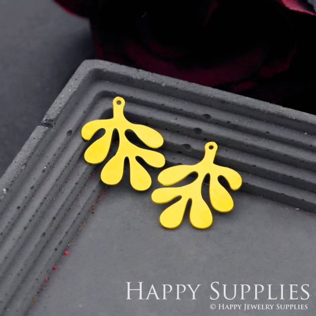 Brass Jewelry Charms,Leaf Geometric Raw Brass Earring Charms, Brass Jewelry Pendants, Raw Brass Jewelry Findings, Brass Pendants Jewelry Wholesale (RD614)