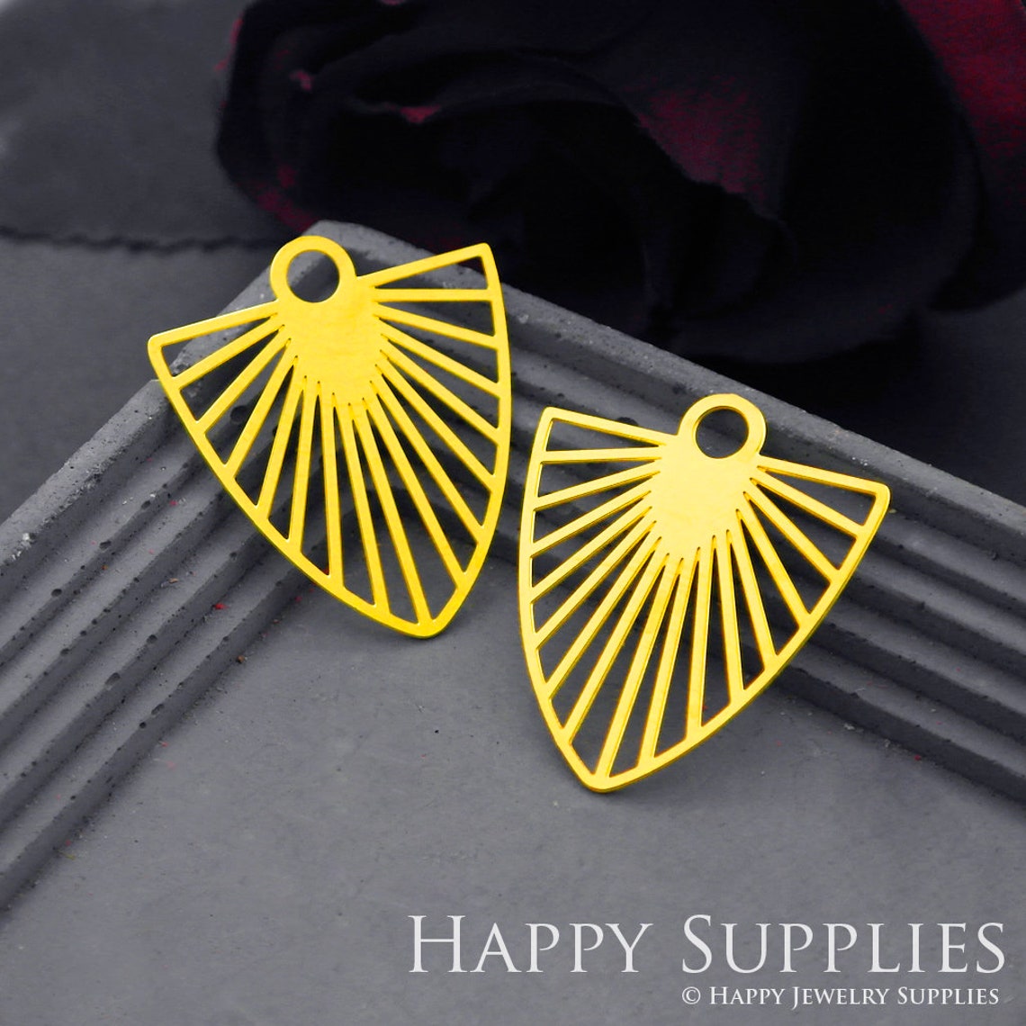 Brass Jewelry Charms, Geometric Raw Brass Earring Charms, Brass Jewelry Pendants, Raw Brass Jewelry Findings, Brass Pendants Jewelry Wholesale (RD693)