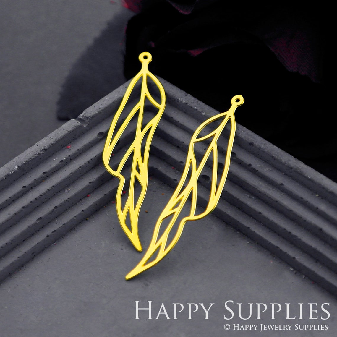Brass Jewelry Charms, Leaves Raw Brass Earring Charms, Brass Jewelry Pendants, Raw Brass Jewelry Findings, Brass Pendants Jewelry Wholesale (RD709)